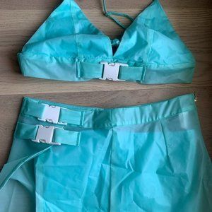 iHeartRaves Clasp Skirt and Triangle Top Set